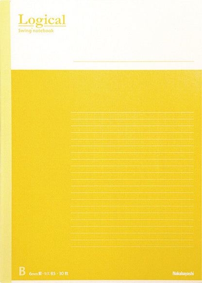 Nakabayashi Logical Notebook B5 Size 5-Pack with A/B Rule Options