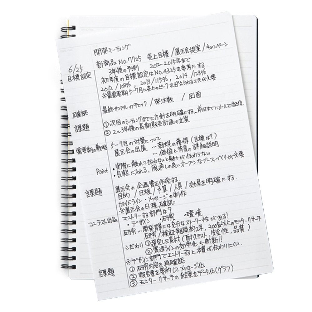 Maruman Nemosine Notebook &amp; Ring Notebook with 7mm Ruled Pages