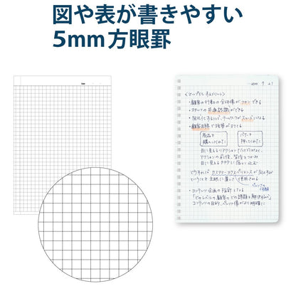 KOKUYO Soft Ring Business Notebook A6 B6 A7 Graph Paper 70 Sheets