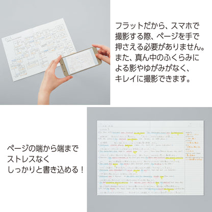 KOKUYO Campus Flat Note B5 Dot Grid Notebook 3-Pack