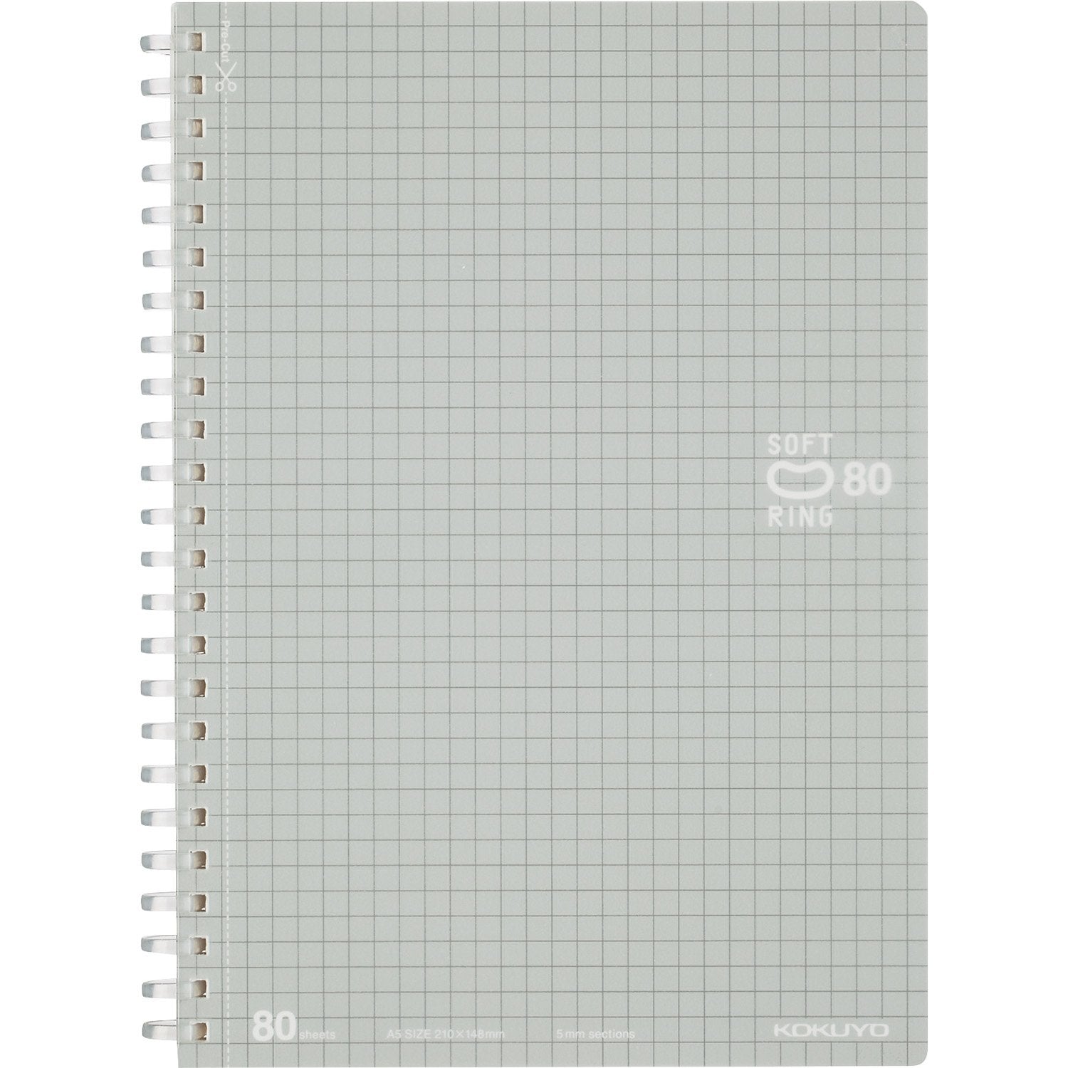 KOKUYO Soft Ring Notebook 80 Sheets Plain &amp; Grid Options