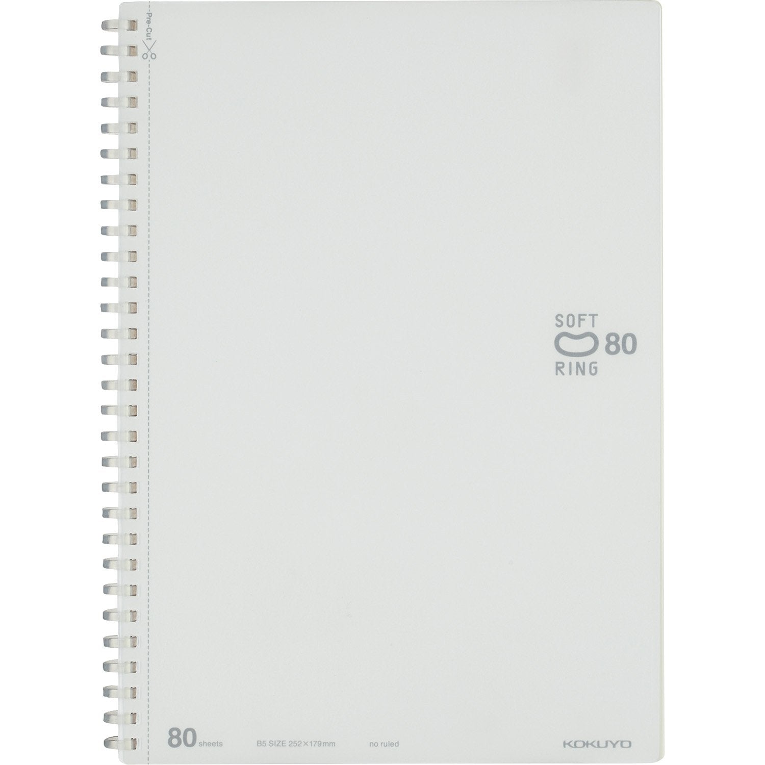 KOKUYO Soft Ring Notebook 80 Sheets Plain &amp; Grid Options