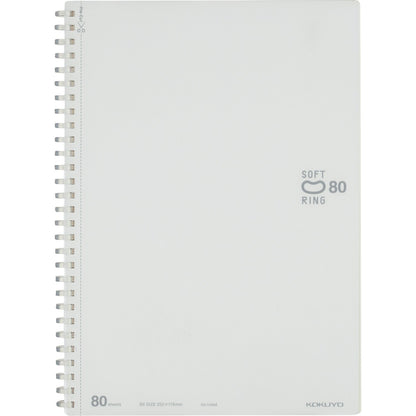 KOKUYO Soft Ring Notebook 80 Sheets Plain &amp; Grid Options