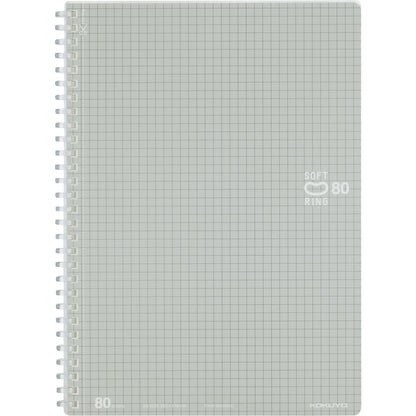 KOKUYO Soft Ring Notebook 80 Sheets Plain &amp; Grid Options