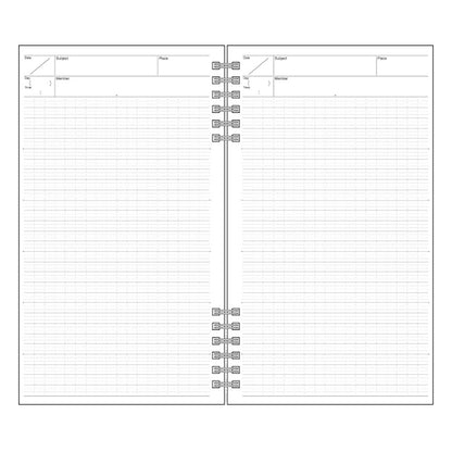 Nakabayashi A5 Slim Meeting &amp; Today Notebook for Effective Organization