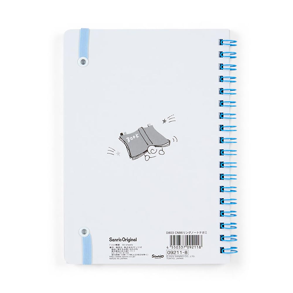 SANRIO B6 Ring Notebook 18.2x13.5cm Character Design
