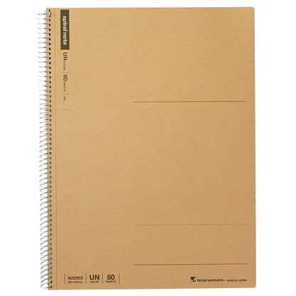 Maruman Basic Ring Notebook Set A5 A4 B5 Options 80 Sheets Unruled