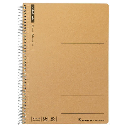 Maruman Basic Ring Notebook Set A5 A4 B5 Options 80 Sheets Unruled