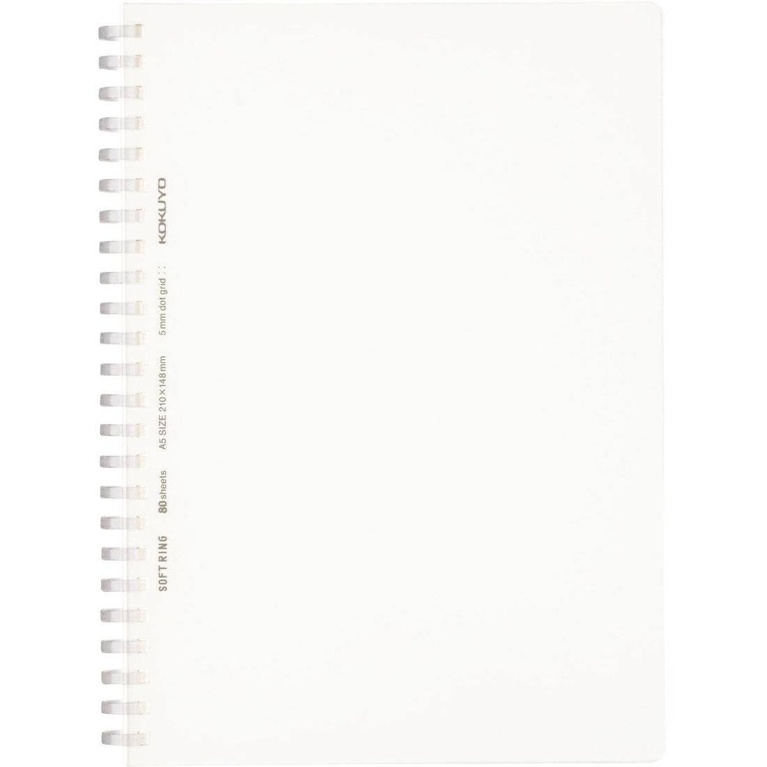 KOKUYO Soft Ring Notebook Clear 80 Sheets A5 &amp; Semi B5 Options