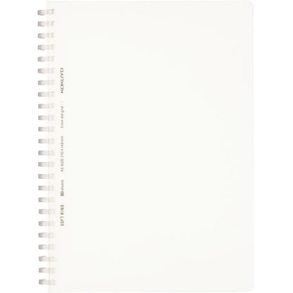 KOKUYO Soft Ring Notebook Clear 80 Sheets A5 &amp; Semi B5 Options