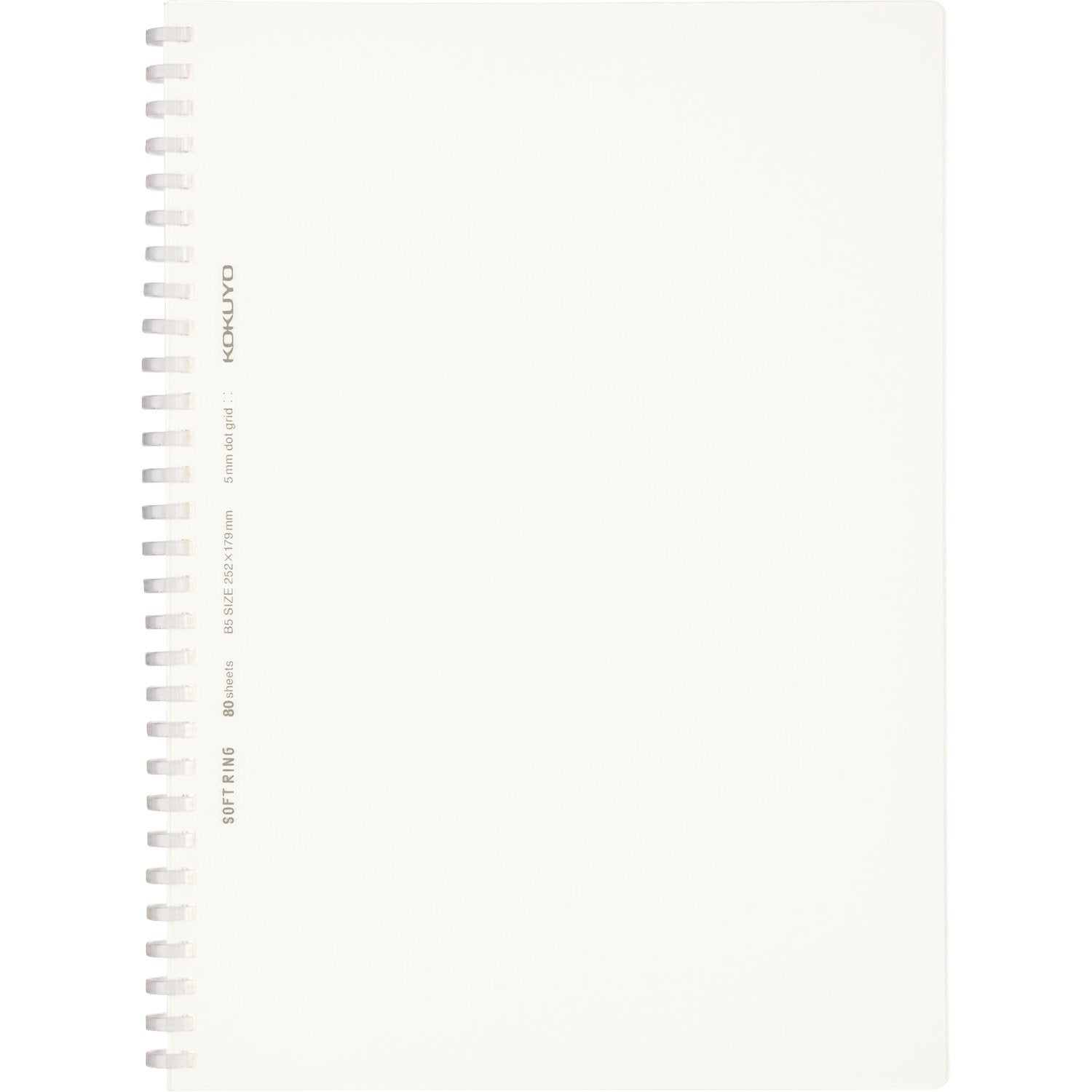 KOKUYO Soft Ring Notebook Clear 80 Sheets A5 &amp; Semi B5 Options