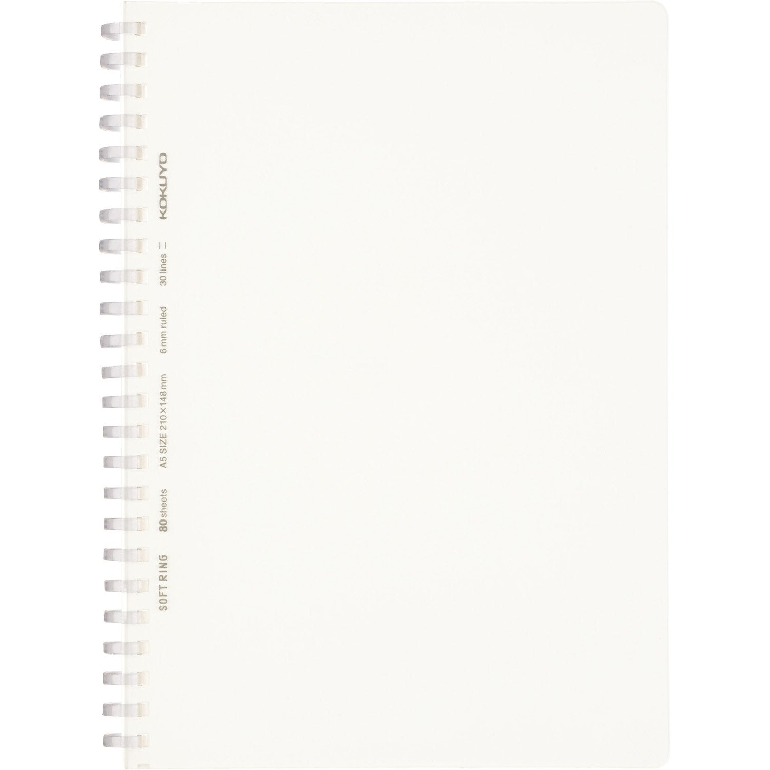 KOKUYO Soft Ring Notebook Clear 80 Sheets A5 &amp; Semi B5 Options