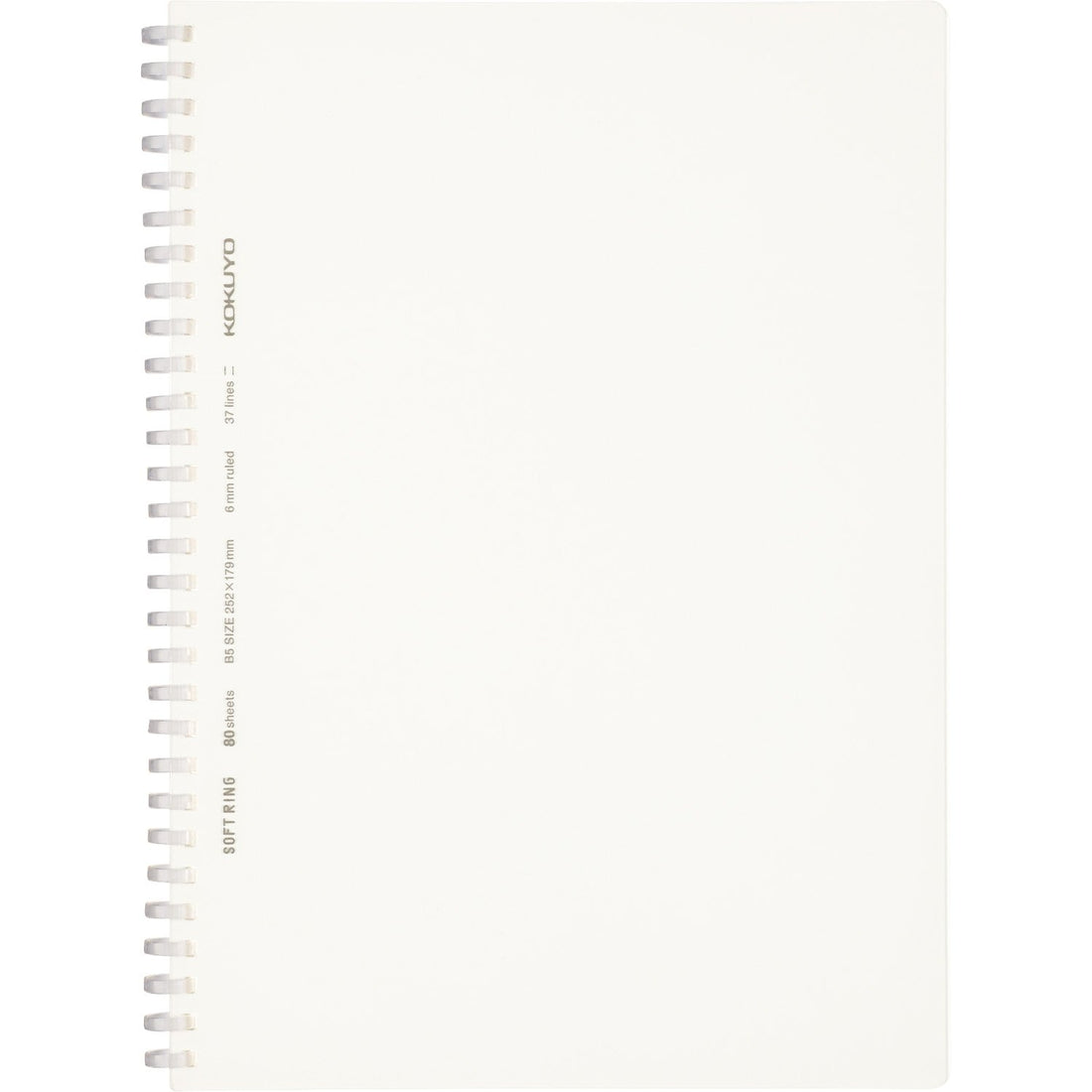 KOKUYO Soft Ring Notebook Clear 80 Sheets A5 &amp; Semi B5 Options