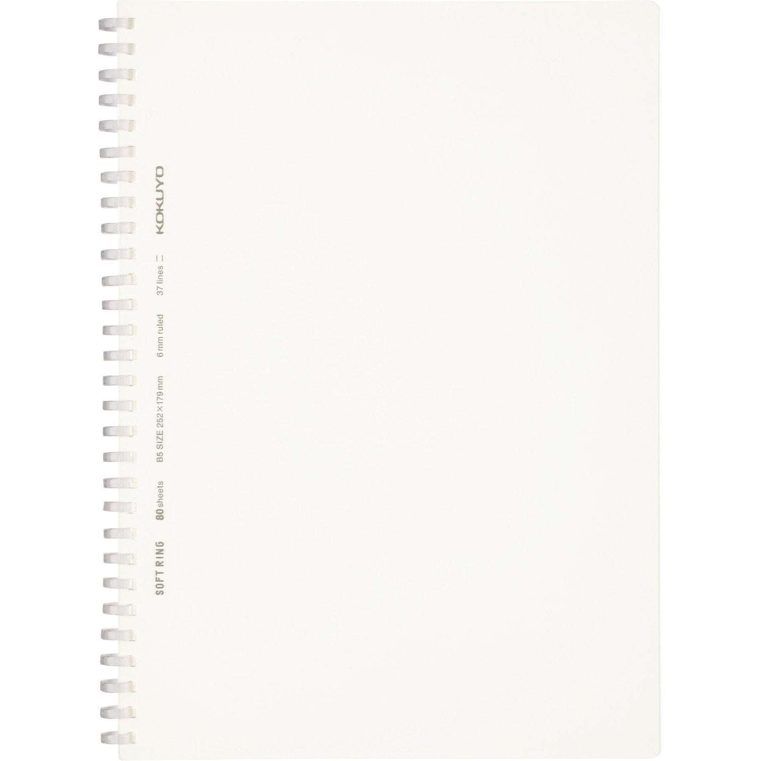 KOKUYO Soft Ring Notebook Clear 80 Sheets A5 &amp; Semi B5 Options