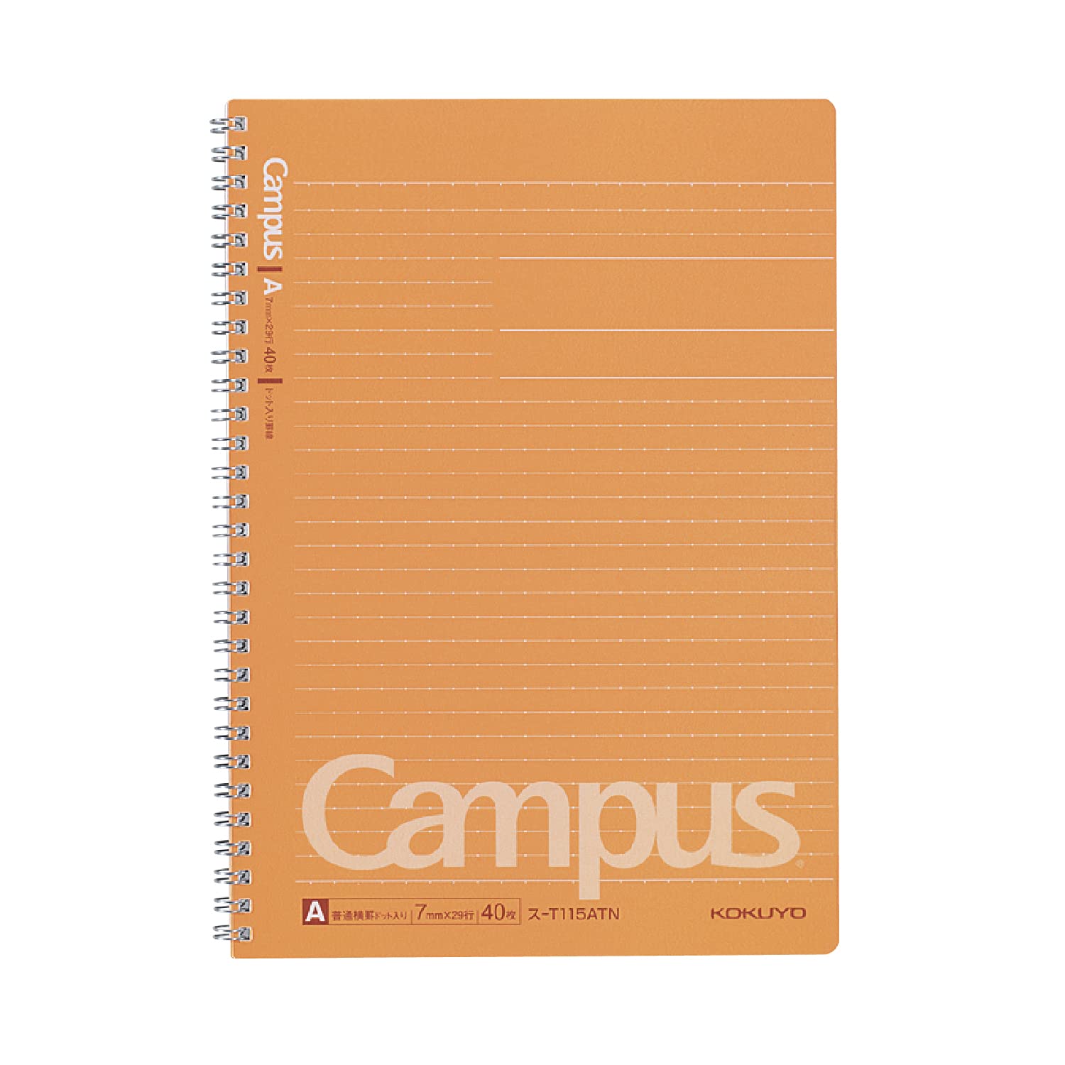 KOKUYO Campus Twin Ring Notebook B5 40 Sheets - A Rule &amp; B Rule