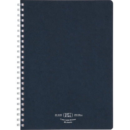 KOKUYO Soft Ring Notebook Natural 80 Sheets A5 &amp; Semi B5