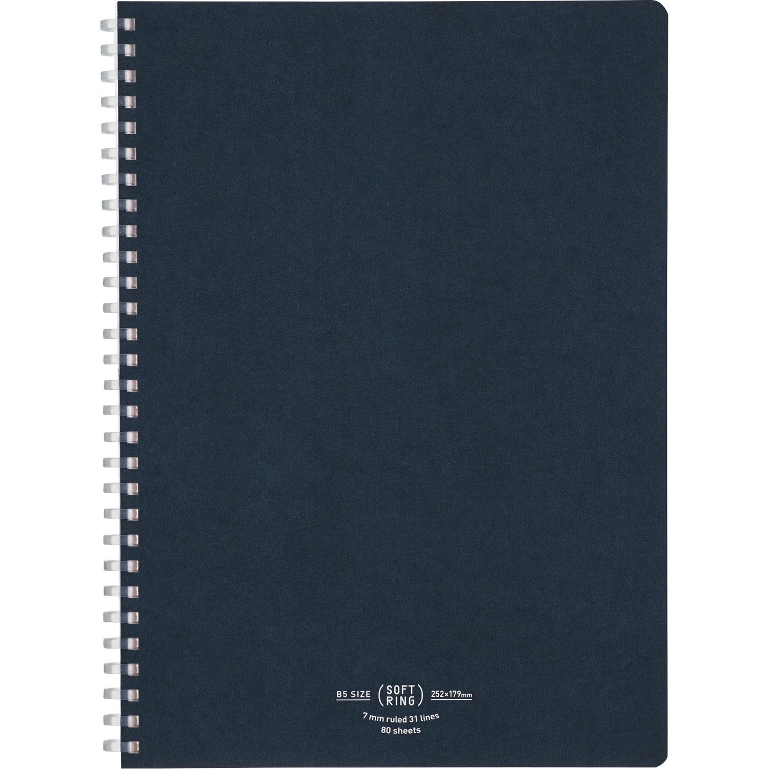 KOKUYO Soft Ring Notebook Natural 80 Sheets A5 &amp; Semi B5
