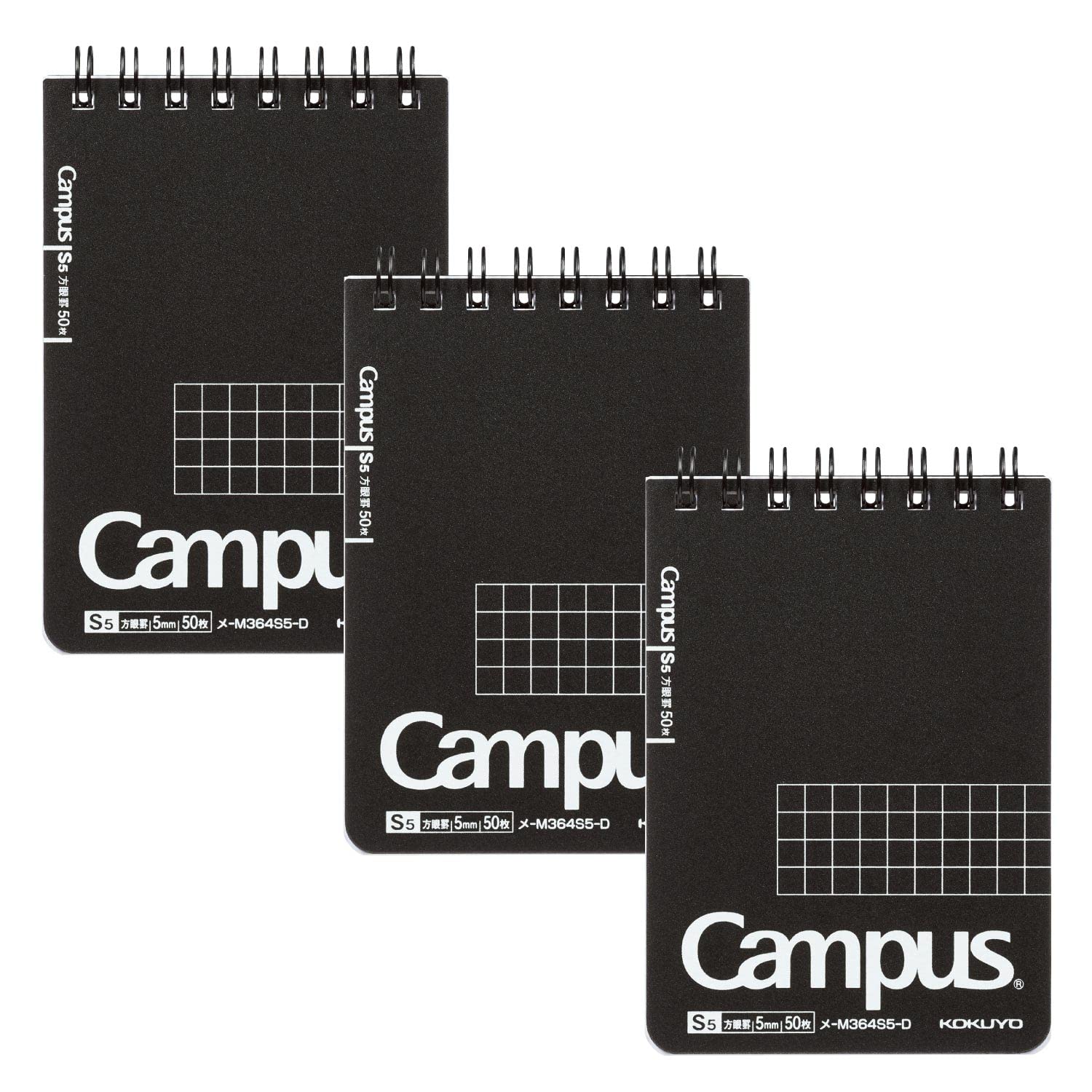 KOKUYO Campus Twin Ring Notebook A6 &amp; A7 with Dot Ruling and Grid