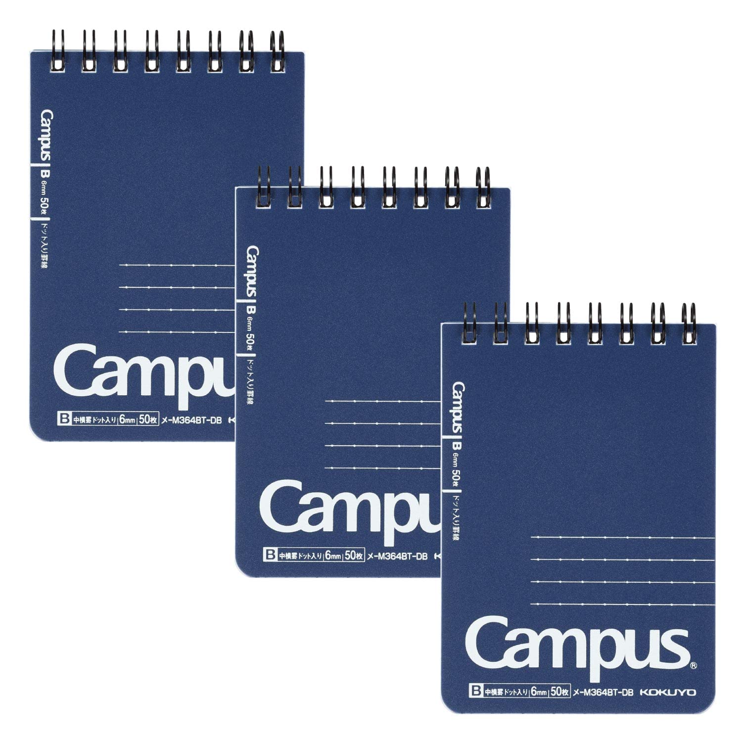 KOKUYO Campus Twin Ring Notebook A6 &amp; A7 with Dot Ruling and Grid