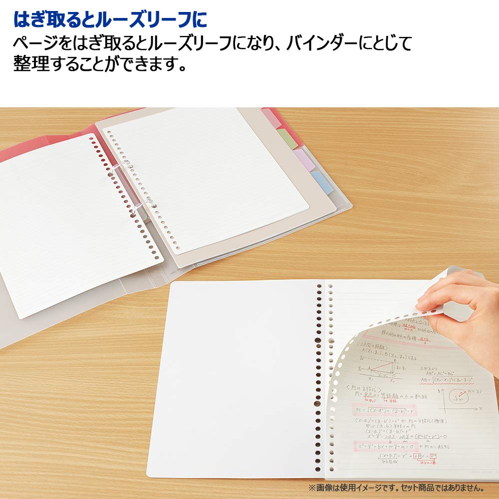 KOKUYO Campus Removable Loose Leaf Notebook Set with A &amp; B Rule
