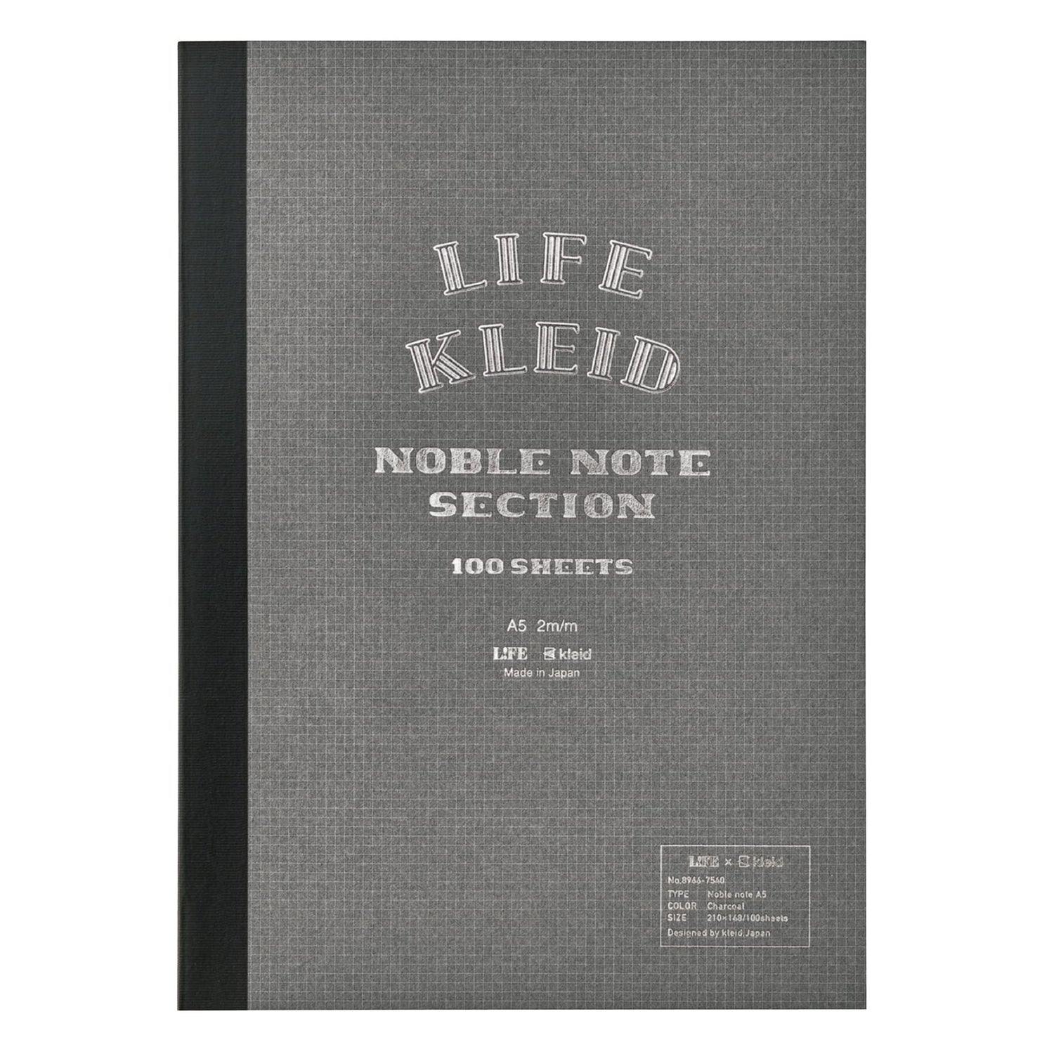 Kleid Noble Notebook A5 &amp; B6 with 2mm Grid Paper