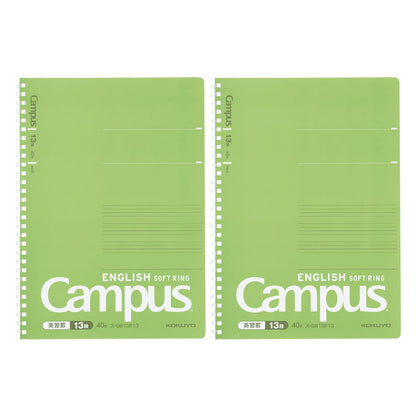 KOKUYO Campus Soft Ring Notebook Set B5 2-Pack with Sections Options