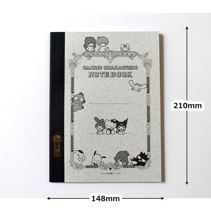 Tsubame Note A5 Graph Paper &amp; Square Blank Notebook with Sanrio Characters