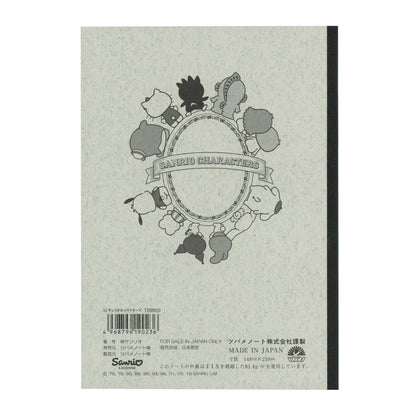 Tsubame Note A5 Graph Paper &amp; Square Blank Notebook with Sanrio Characters