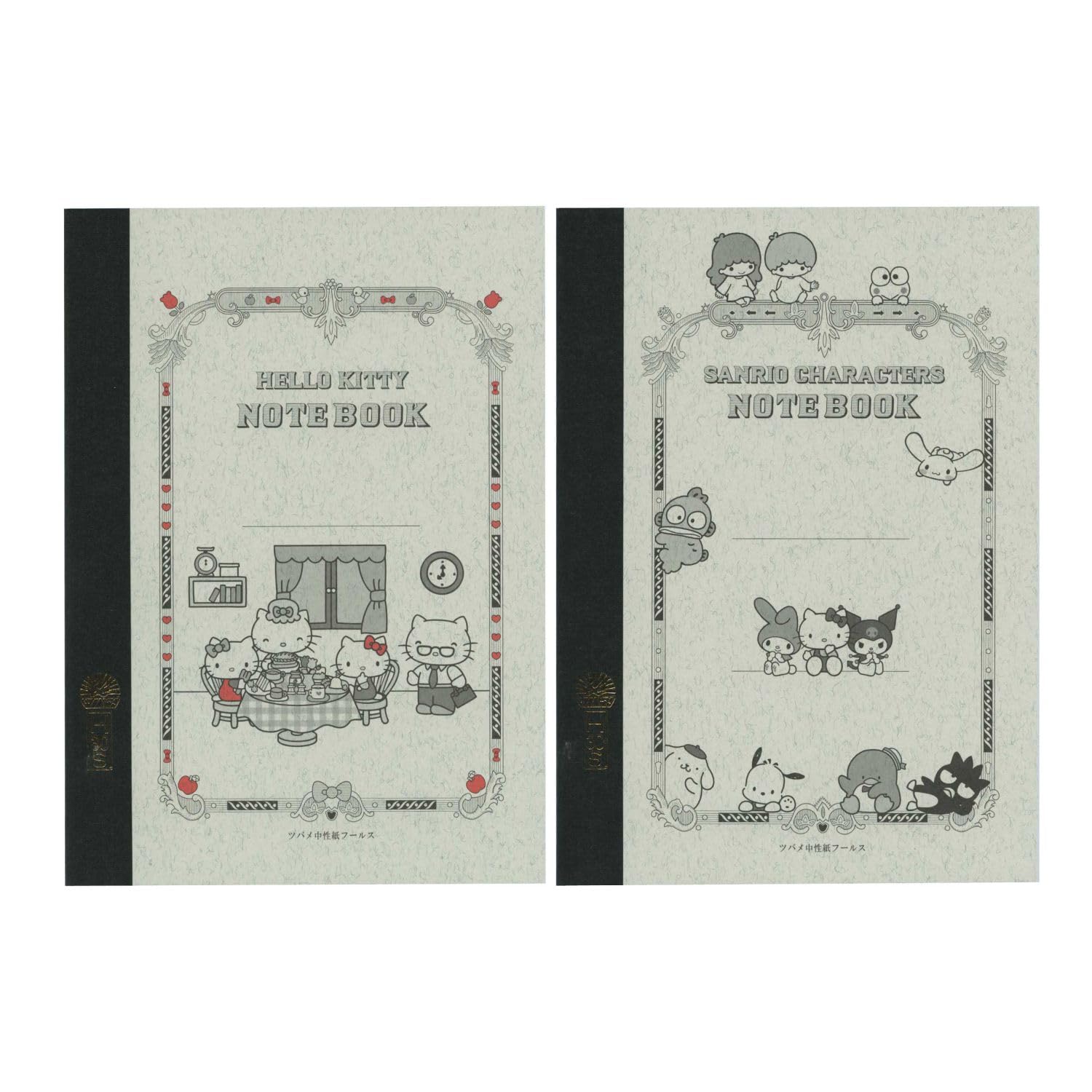 Tsubame Note A5 Graph Paper &amp; Square Blank Notebook with Sanrio Characters