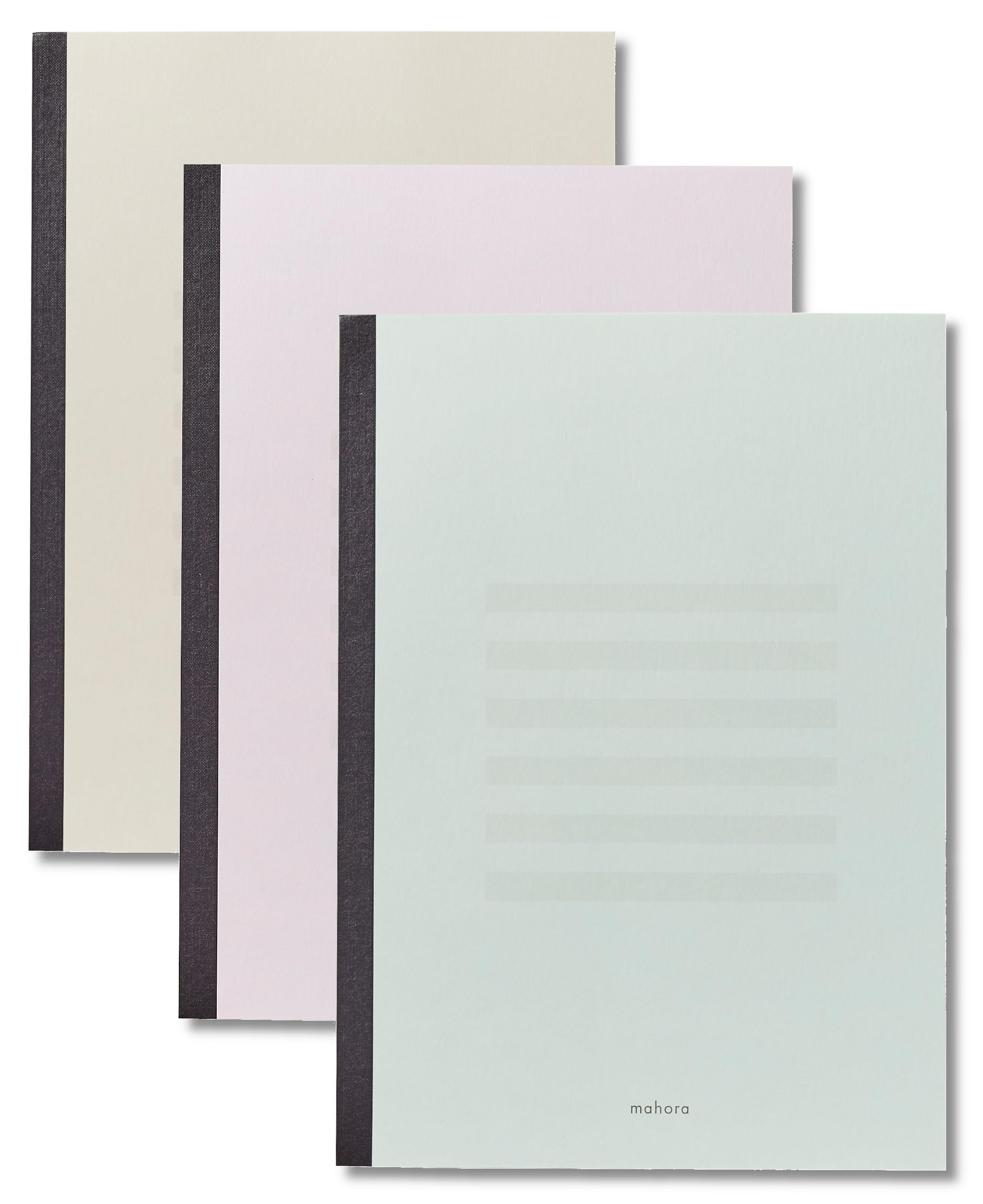 OGUNO Japanese Notebook Set with Eye-Friendly Design and Gentle Color Options