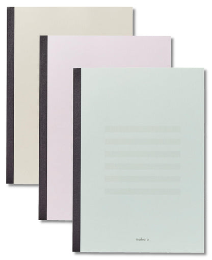 OGUNO Japanese Notebook Set with Eye-Friendly Design and Gentle Color Options
