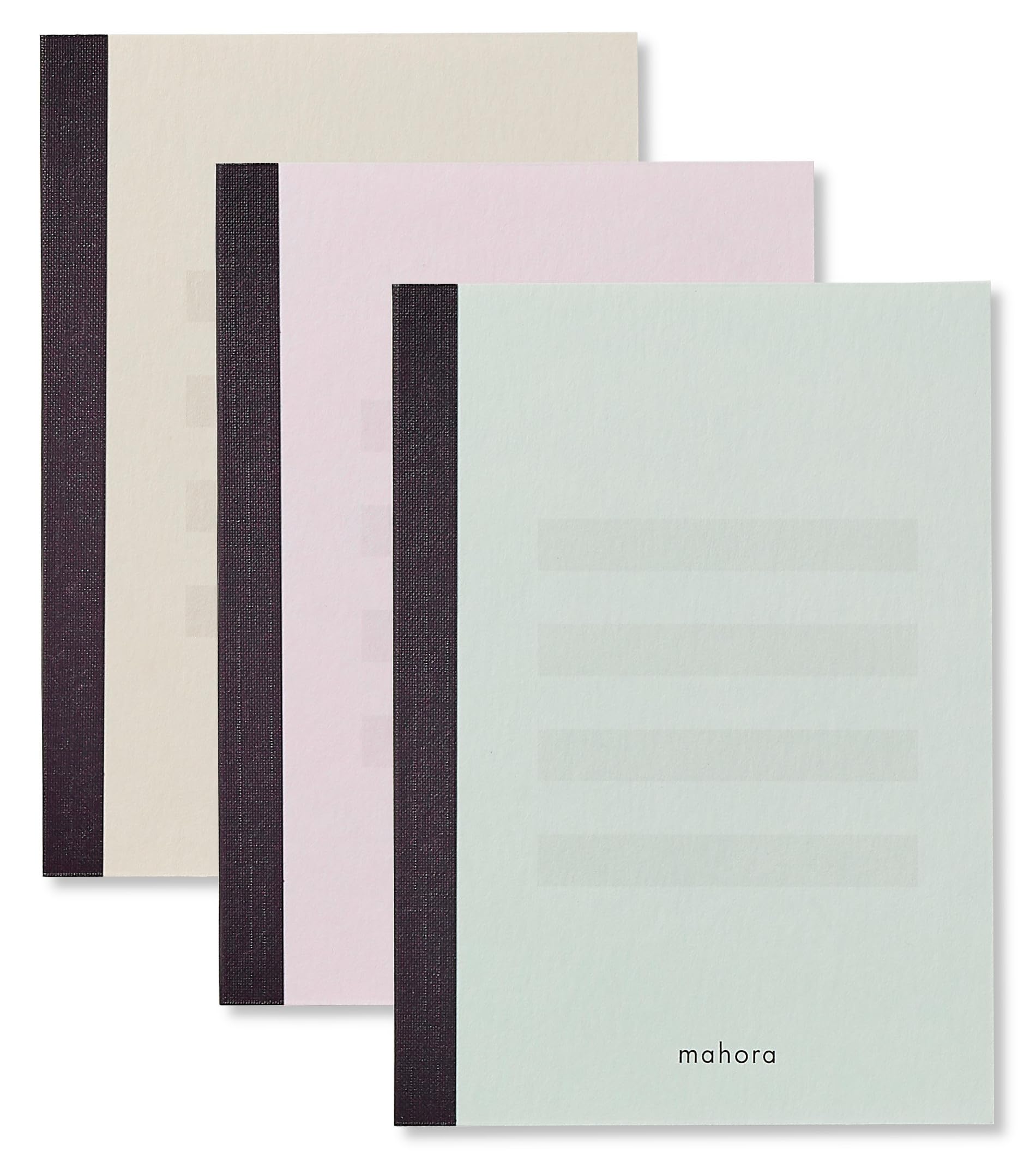 OGUNO Japanese Notebook Set with Eye-Friendly Design and Gentle Color Options