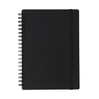 MUJI Double Ring Notebook with Rubber Band Closure 80 Sheets