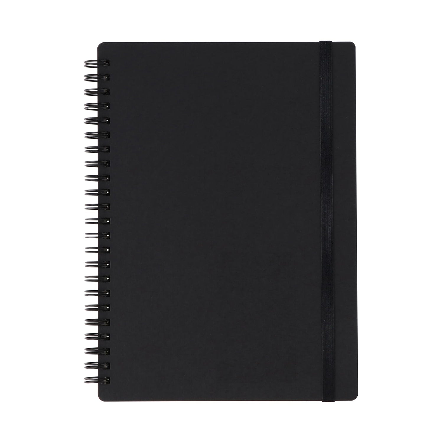 MUJI Double Ring Notebook with Rubber Band Closure 80 Sheets