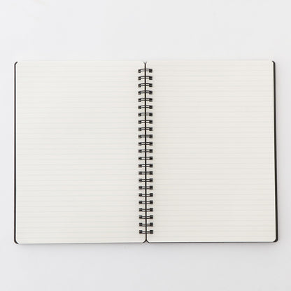 MUJI Double Ring Notebook with Rubber Band Closure 80 Sheets