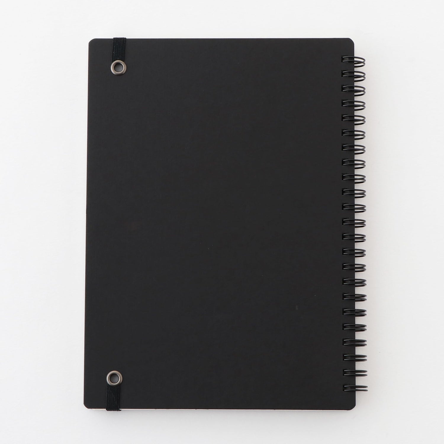 MUJI Double Ring Notebook with Rubber Band Closure 80 Sheets