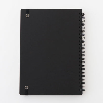 MUJI Double Ring Notebook with Rubber Band Closure 80 Sheets
