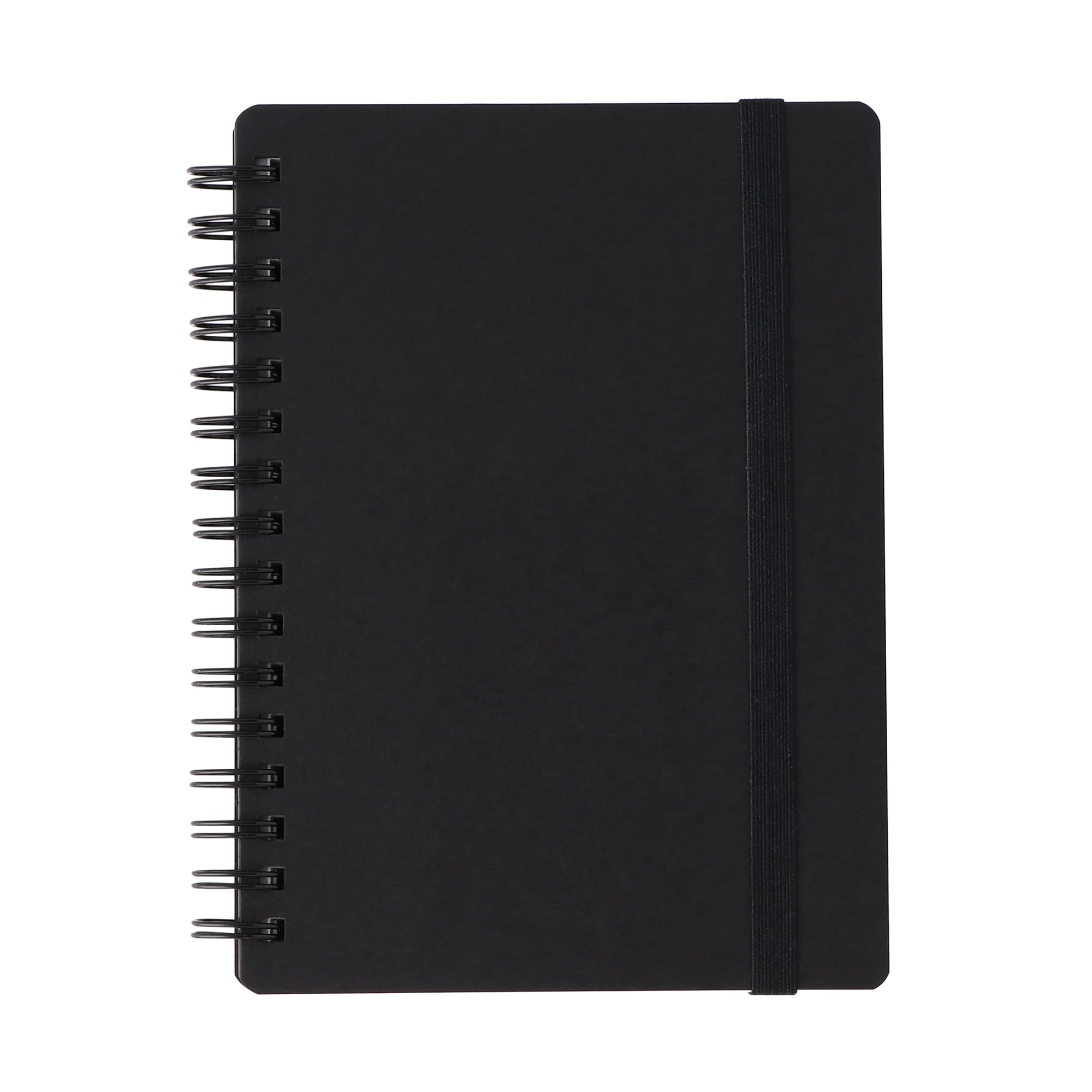 MUJI Double Ring Notebook with Rubber Band Closure 80 Sheets