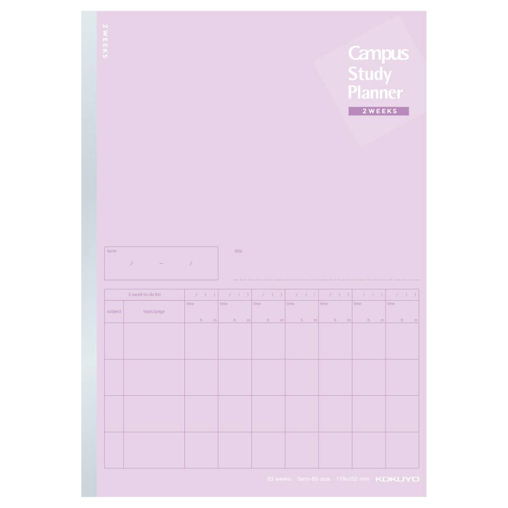 KOKUYO Campus Study Planner Notebook Set A5 &amp; B5 for Effective Planning