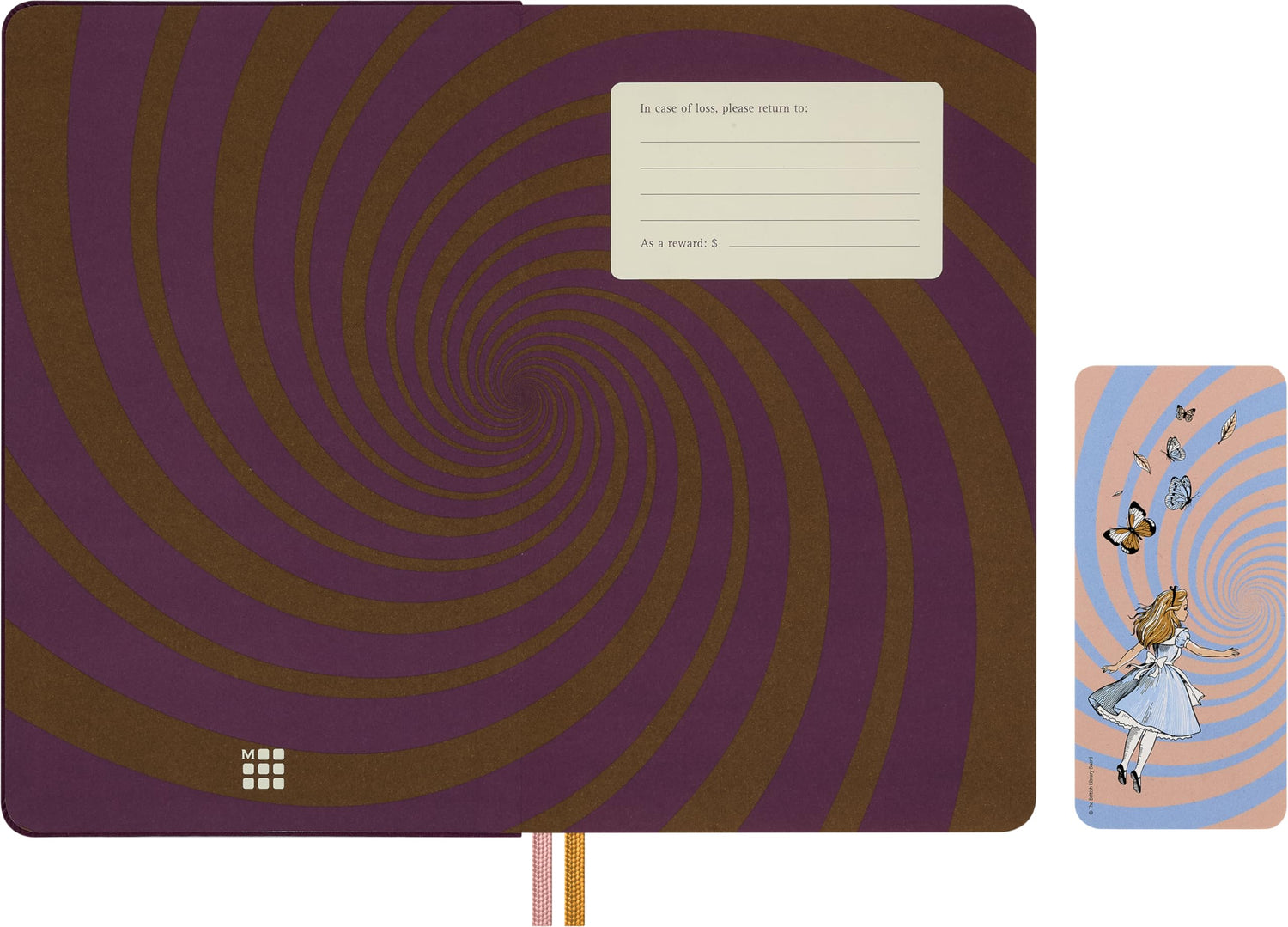 Moleskine Alice in Wonderland Large Notebook &amp; Keychain