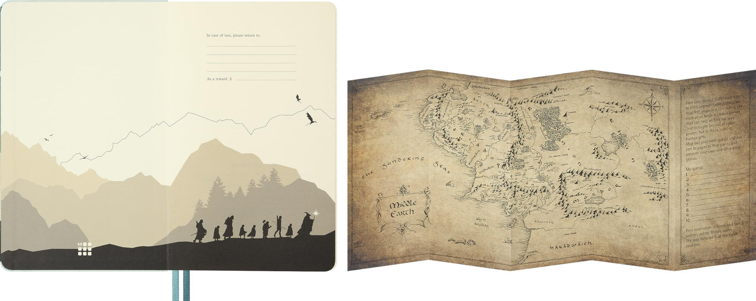 Moleskine Lord of the Rings Notebook Large &amp; XL Size
