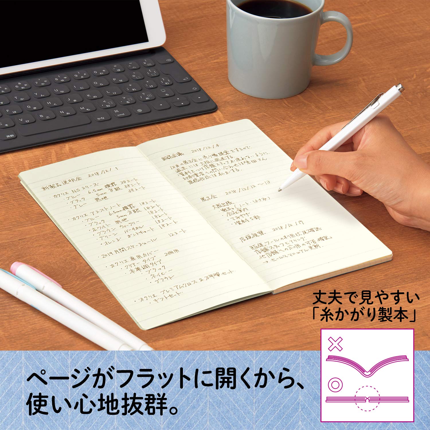 PLUS A4 Memo Pads &amp; Notebooks Set with Lined and Graph Paper