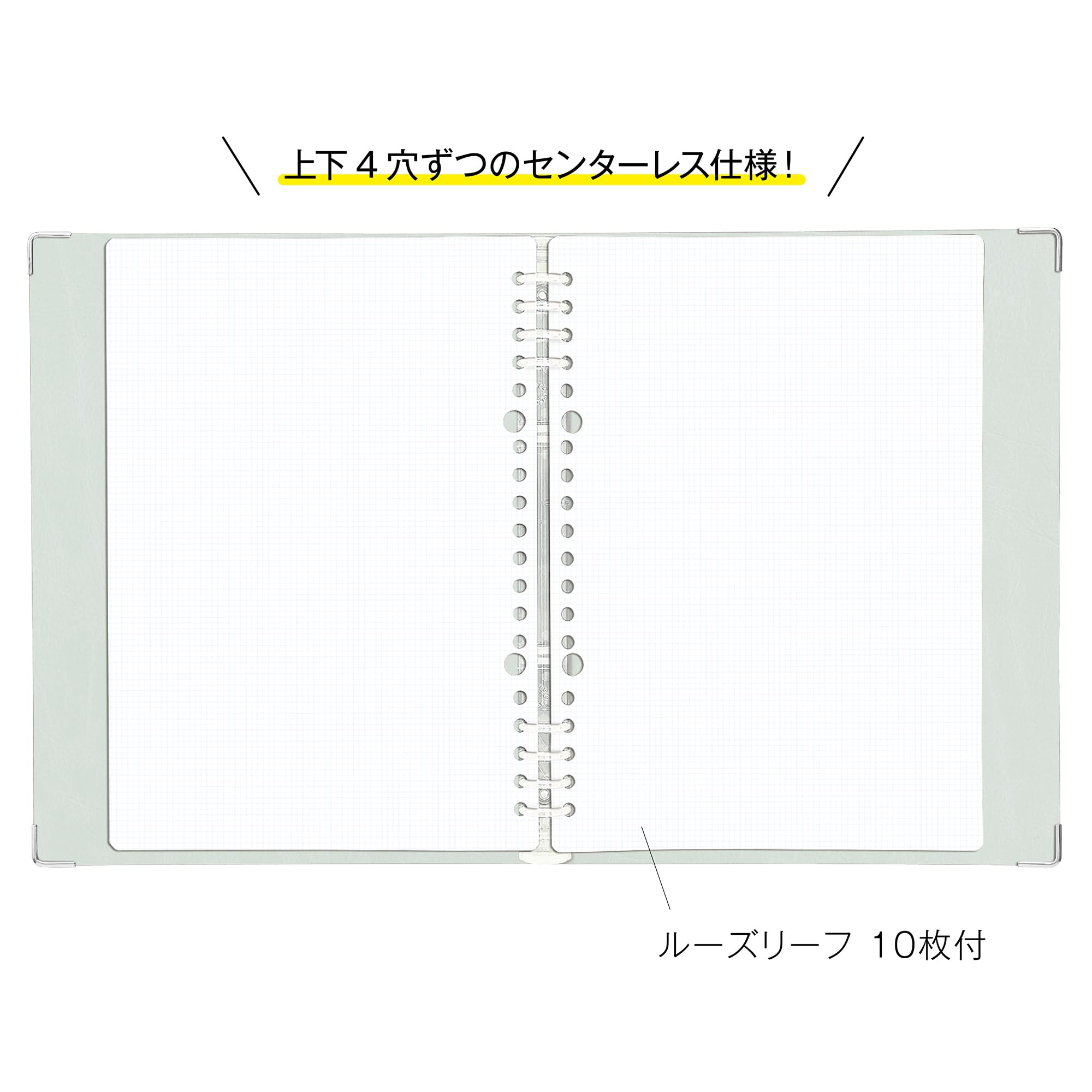 Kleid A5 Binder Notebook with 2mm Grid in Multiple Colors