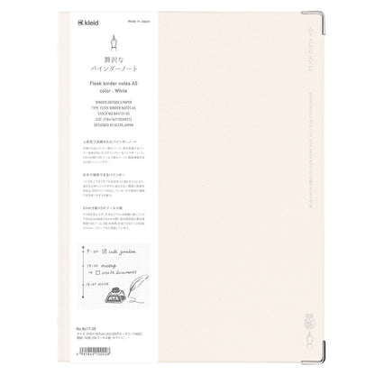 Kleid A5 Binder Notebook with 2mm Grid in Multiple Colors