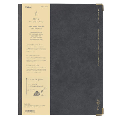 Kleid A5 Binder Notebook with 2mm Grid in Multiple Colors