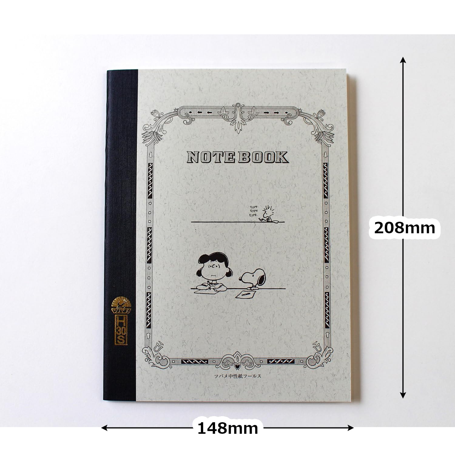 Tsubame Note A5 Horizontal Ruled Notebook Lucy &amp; Charlie Brown
