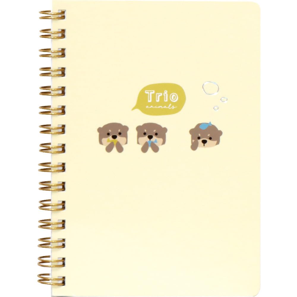 LABCLIP A6 Notebook with Lined Pages Featuring Trio Aquarium Designs