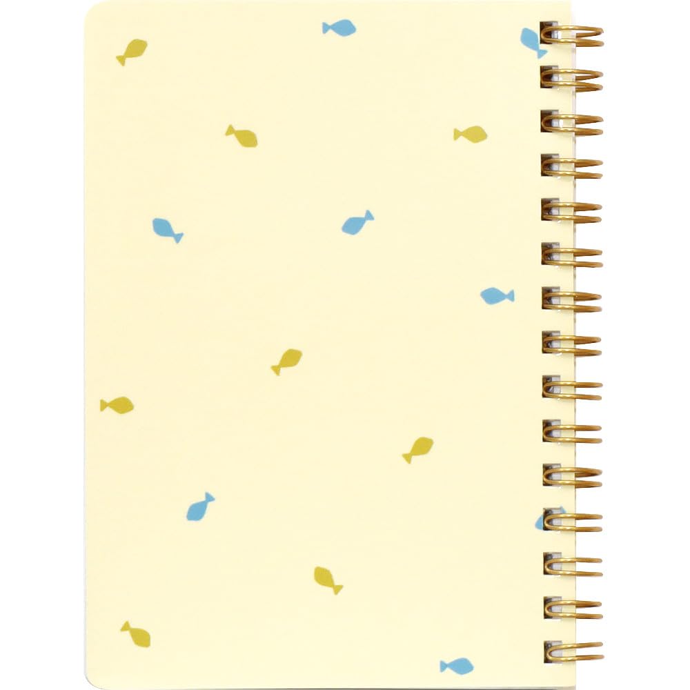 LABCLIP A6 Notebook with Lined Pages Featuring Trio Aquarium Designs