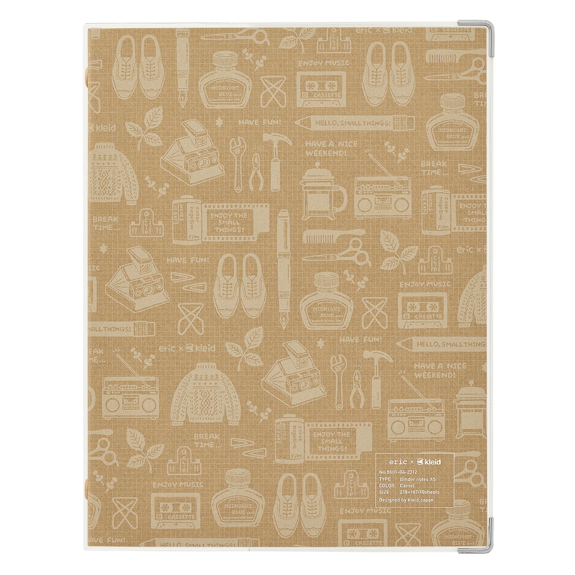 Kleid A5 2mm Grid Binder Notebook with Graph Paper