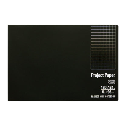 Okina Project Half Notebook 13 Inch &amp; 15 Inch with Grid Paper